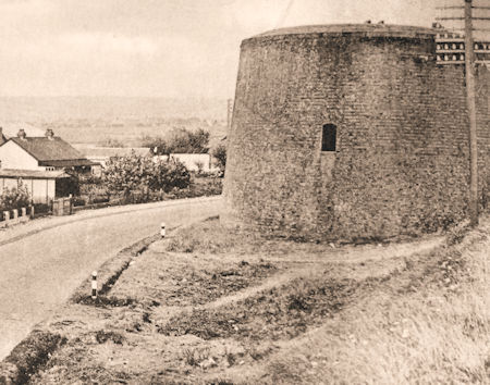 Martello Tower No.22  before it was demolished in 1956